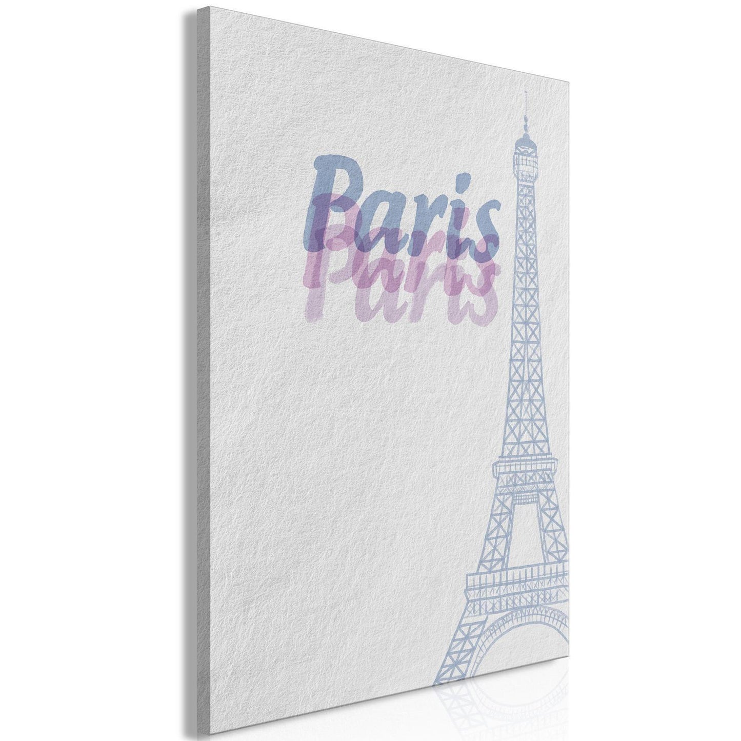 Leinwandbild - Paris in Watercolours (1 Part) Vertical Artgeist