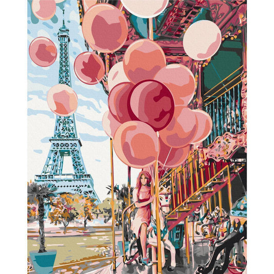 Malen nach Zahlen - Paris Carousel