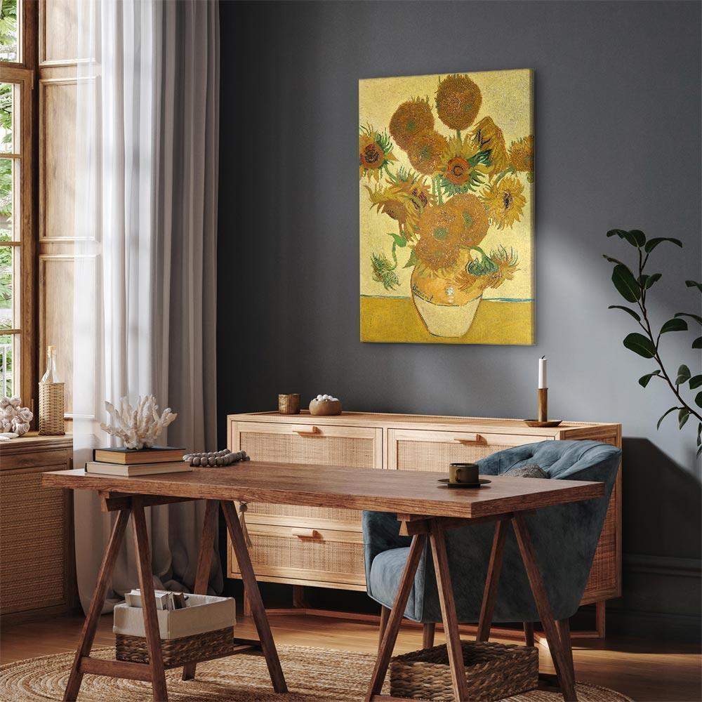 Leinwandbild - Vincent van Gogh – Sunflowers