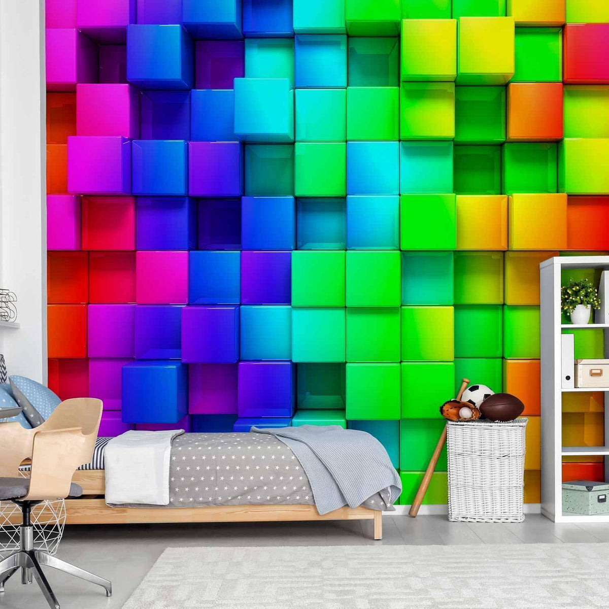 Fototapete - Colourful Cubes