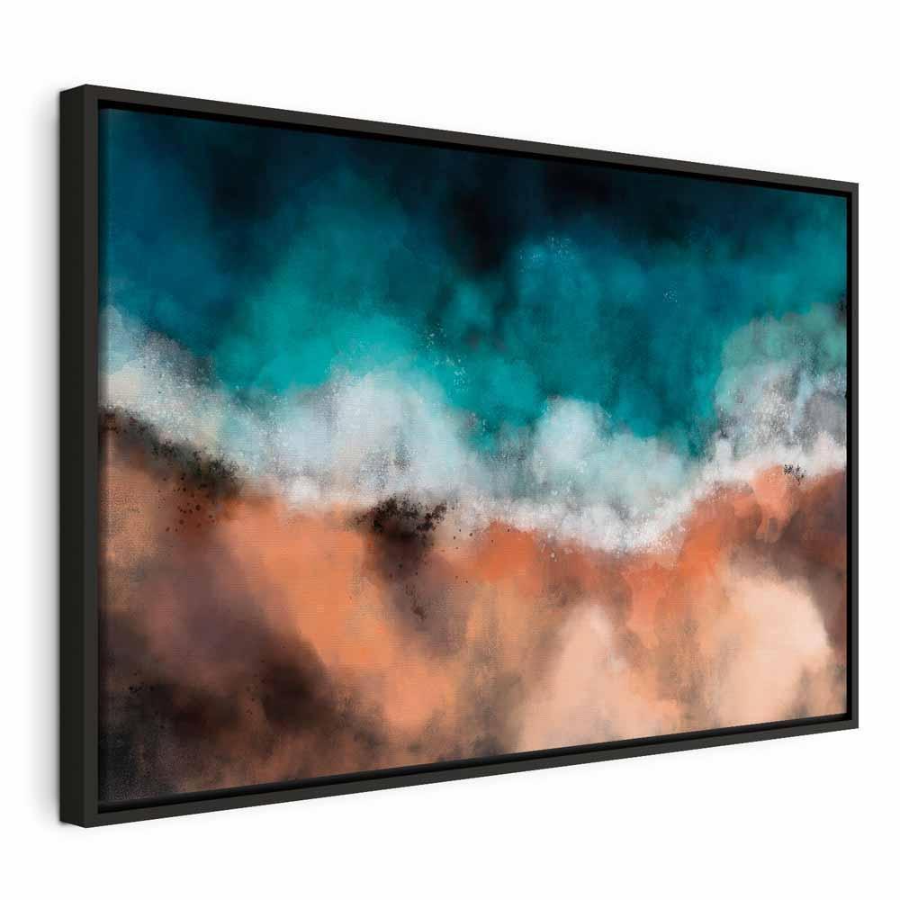 Leinwandbild - Waves in the Sand (1 Part) Wide