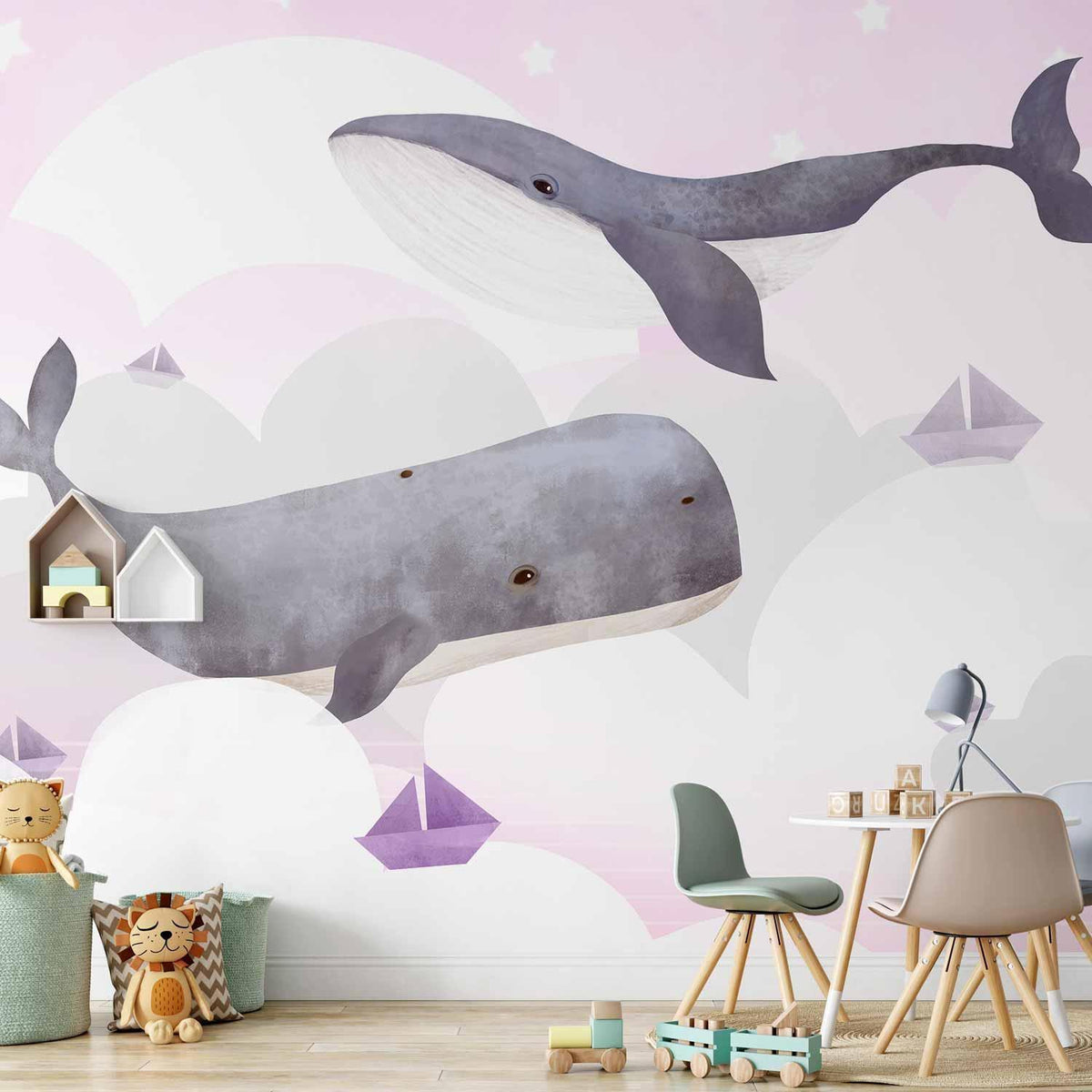 Fototapete - Dream Of Whales - Second Variant