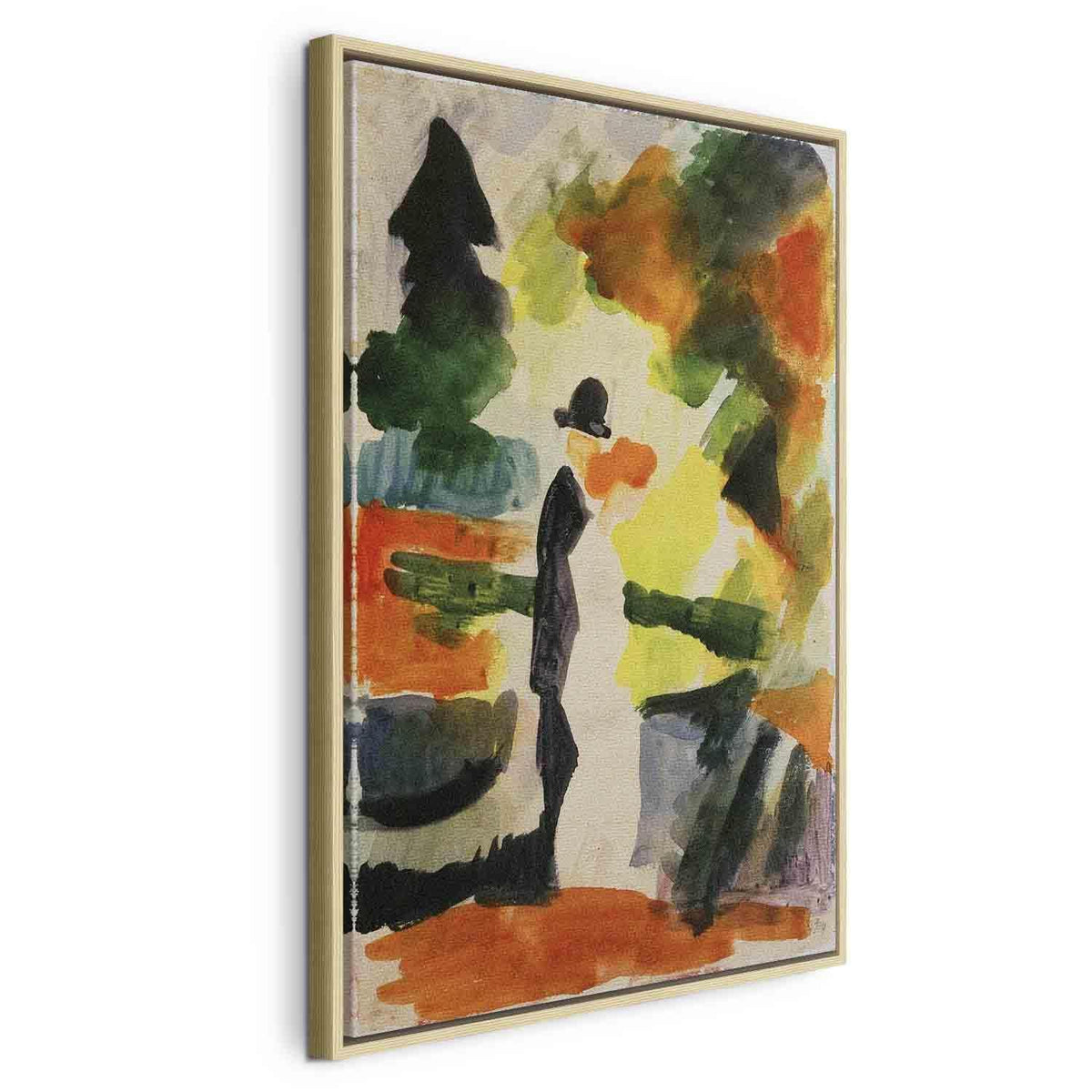 Leinwandbild - August Macke – Paar im Park