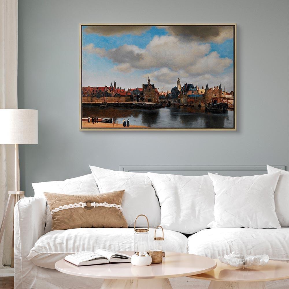 Leinwandbild - Jan Vermeer – View of Delft