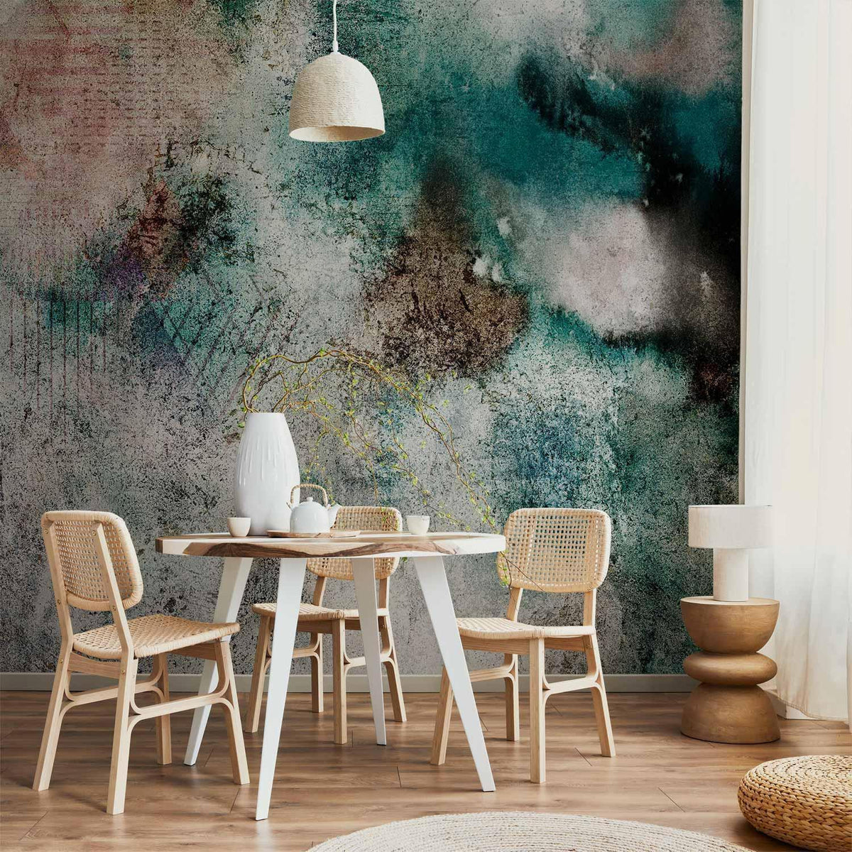 Fototapete - Trace of Roman Fresco
