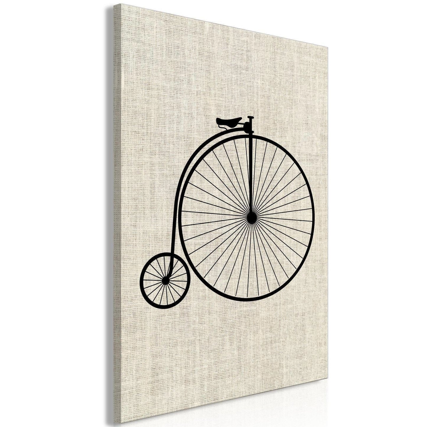 Leinwandbild - Vintage Bicycle (1 Part) Vertical Artgeist