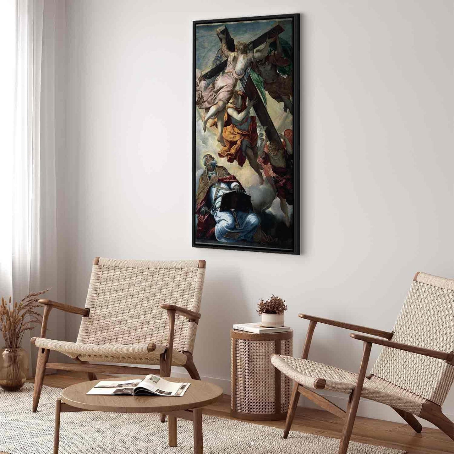 Leinwandbild - Apparition of the Cross to St Peter (Tintoretto ) Artgeist