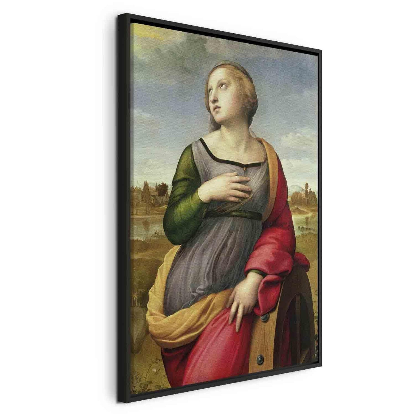 Leinwandbild - St Catherine of Alexandria (Rafael Santi) Artgeist