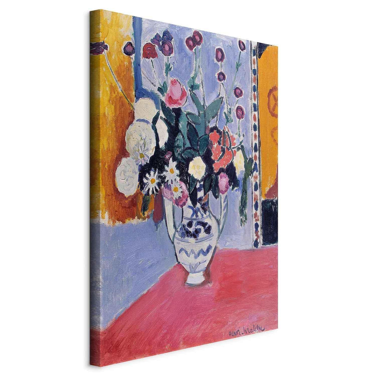 Leinwandbild - Henri Matisse – Bouquet in a Two-Handled Vase