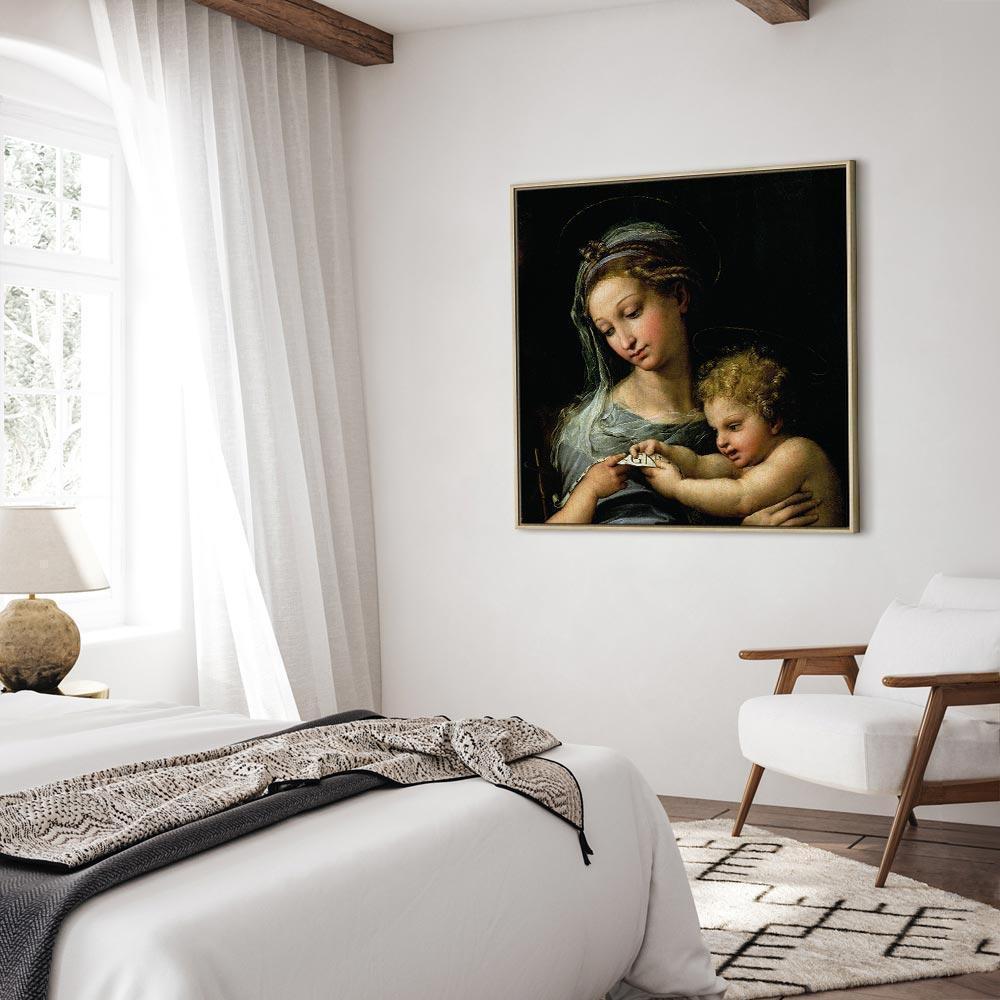 Leinwandbild - Rafael Santi – The Virgin of the Rose