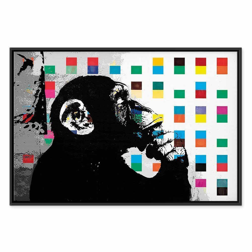 Leinwandbild - Banksy The Thinker Monkey