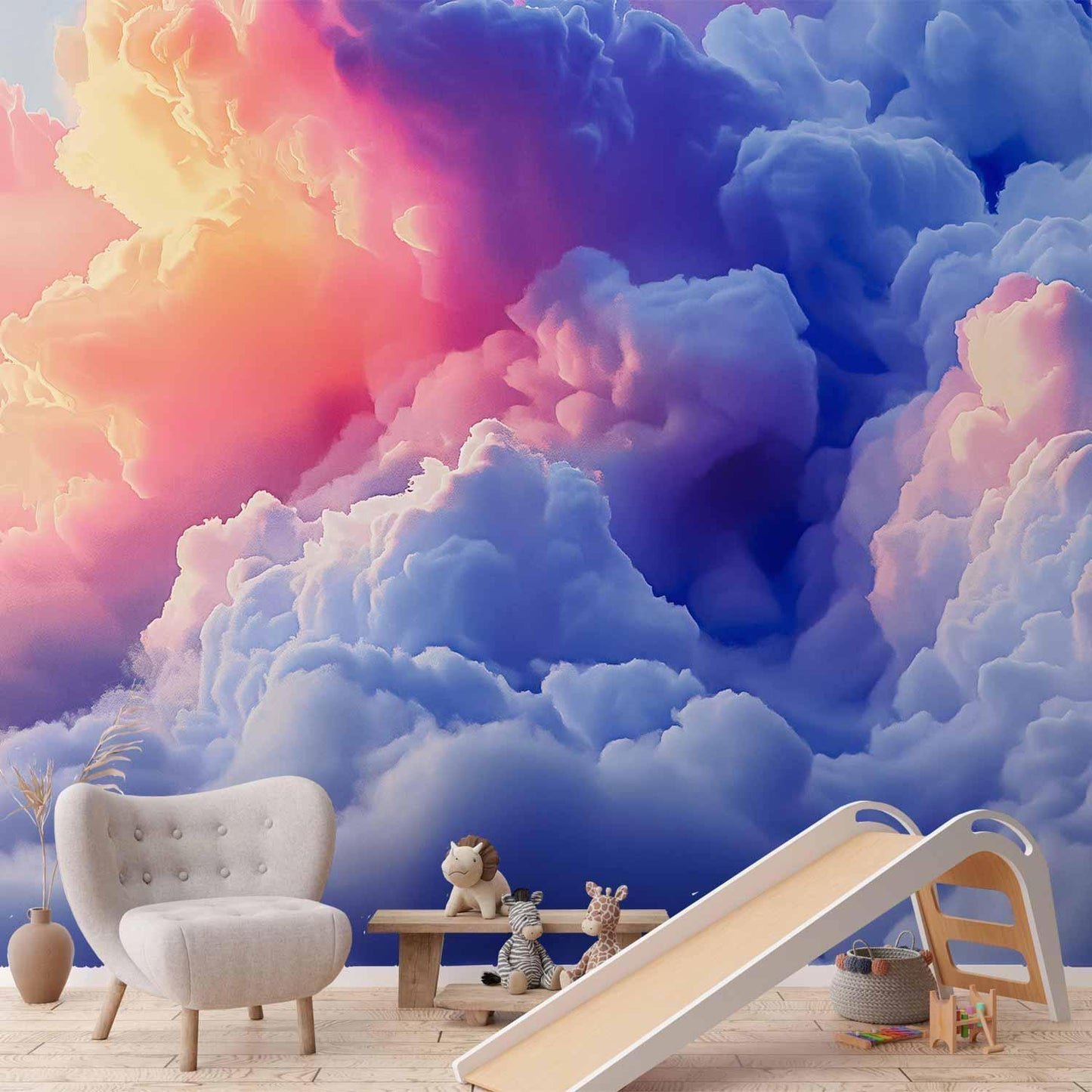 Fototapete - Clouds Like Painted: Artistic Brushes of Dawn Painting the Sky Artgeist