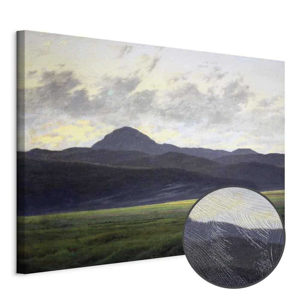 Leinwandbild - Caspar David Friedrich – Mountain Landscape in Bohemia