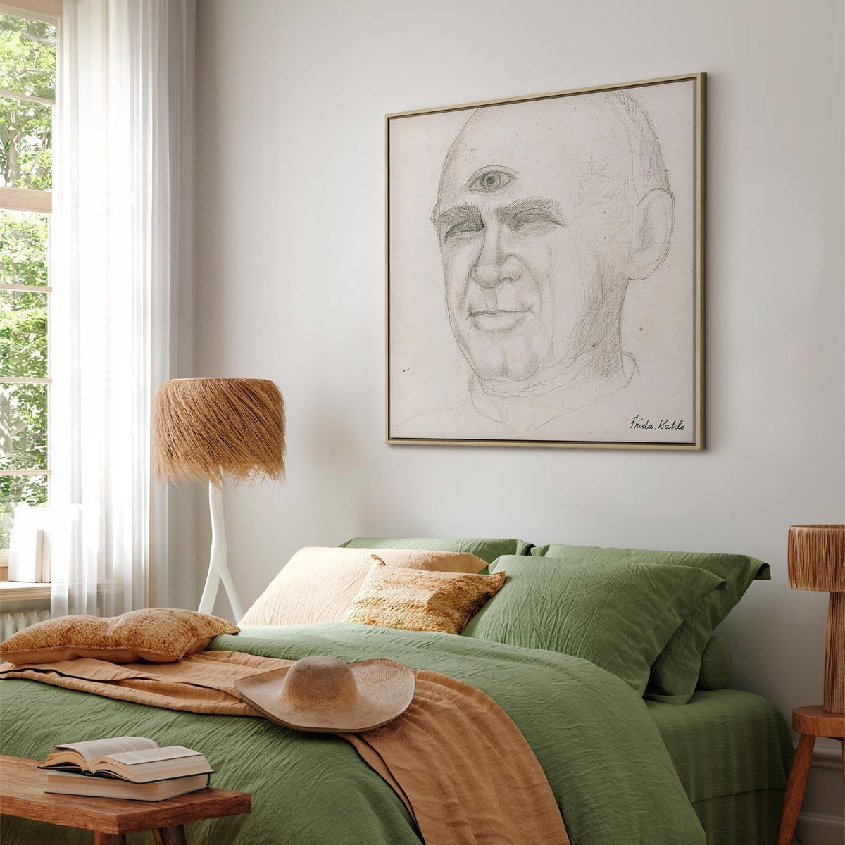 Leinwandbild - Frida Kahlo – Portrait of Nacho Aguirre