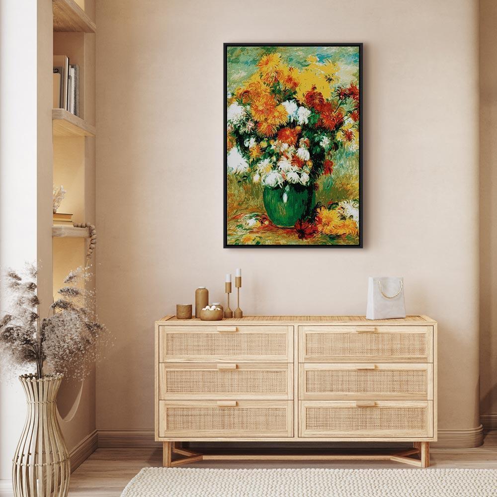 Leinwandbild - Pierre-Auguste Renoir – Chrysanthemums