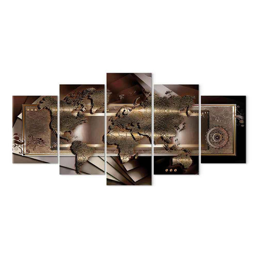 Leinwandbild - Chestnut map