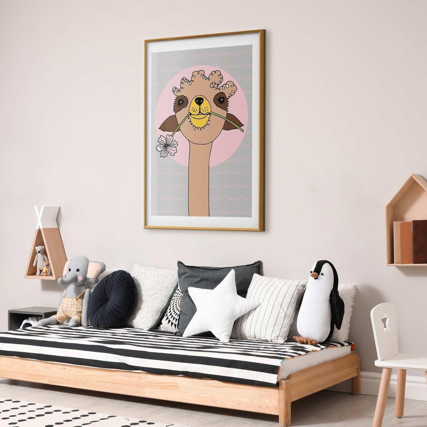 Poster - Cheerful Llama Artgeist