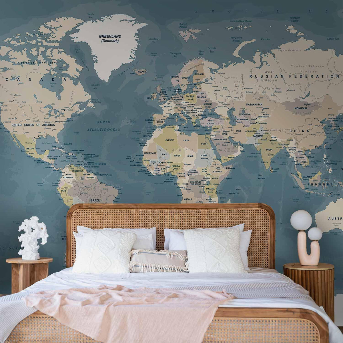 Fototapete - Vintage World Map