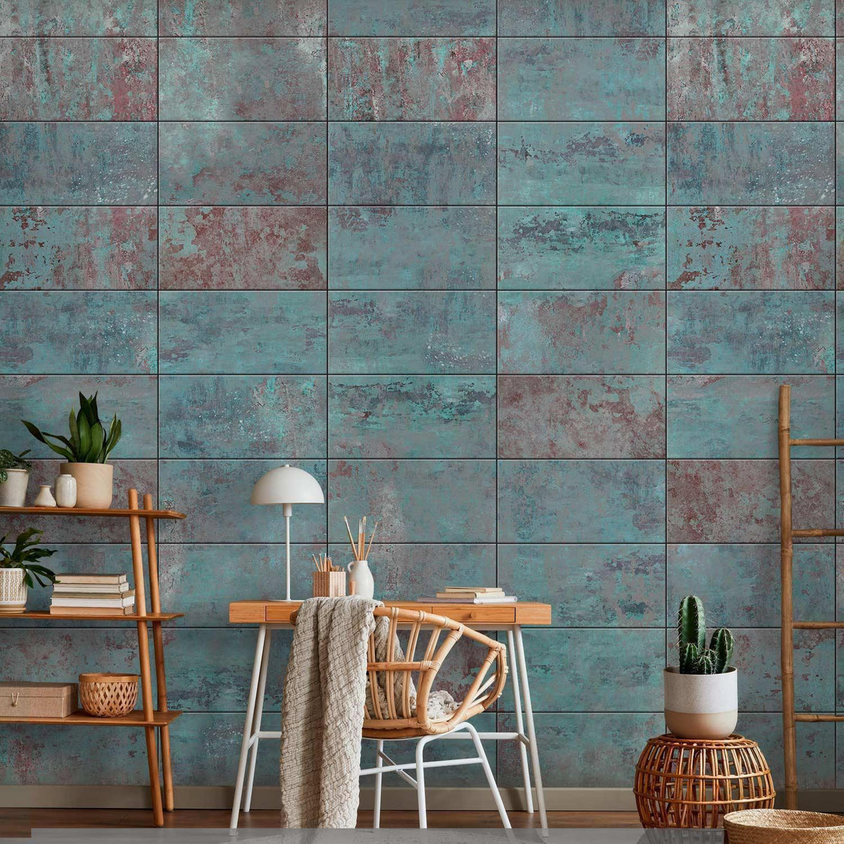 Tapete - Turquoise Concrete