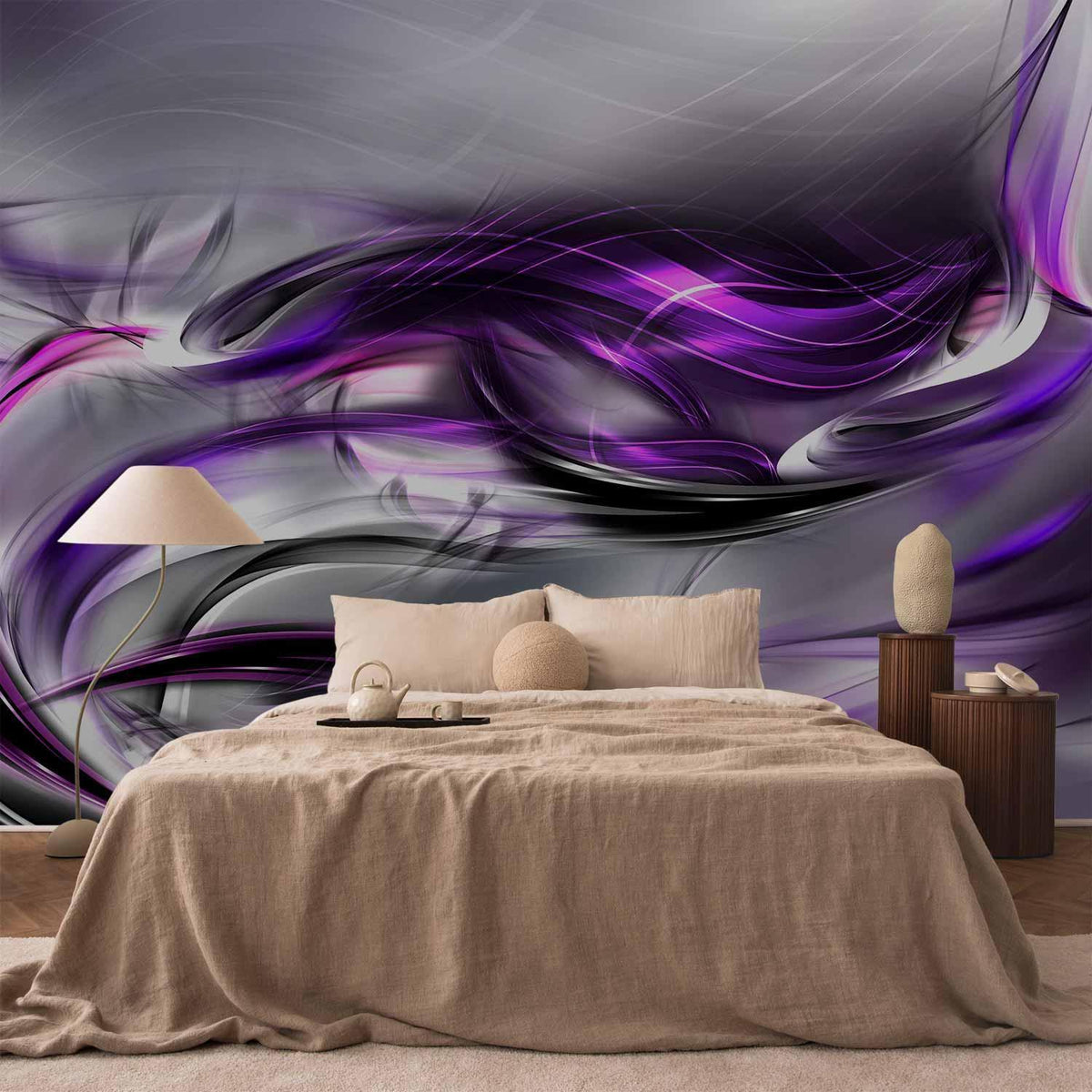 Fototapete - Purple Swirls