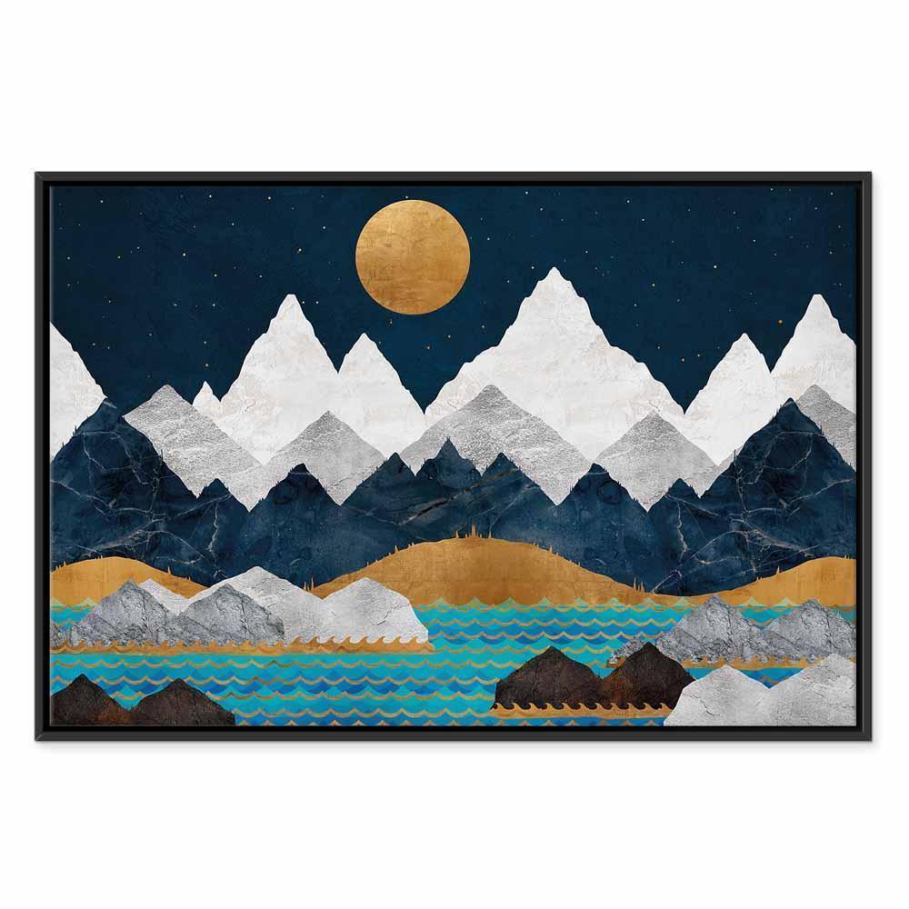 Leinwandbild - Night in the Mountains (1 Part) Wide