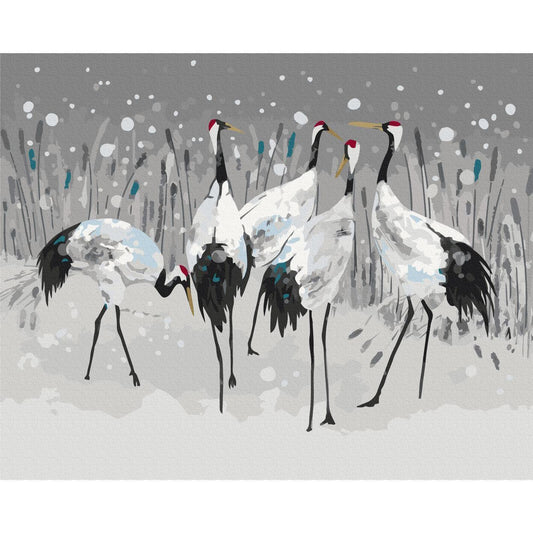 Malen nach Zahlen - Stork Family