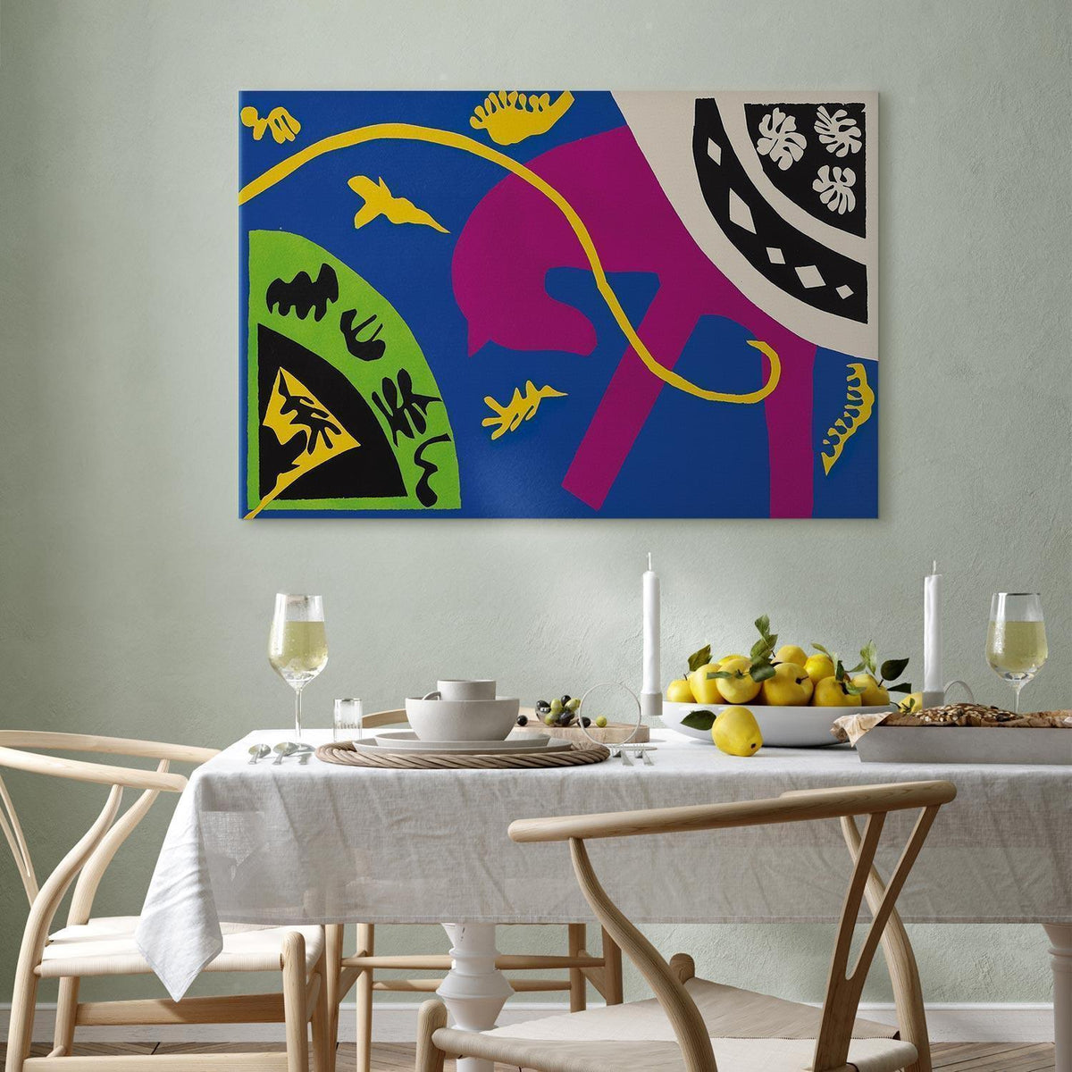 Leinwandbild - Henri Matisse – Horse, Rider and Clown (from Jazz)