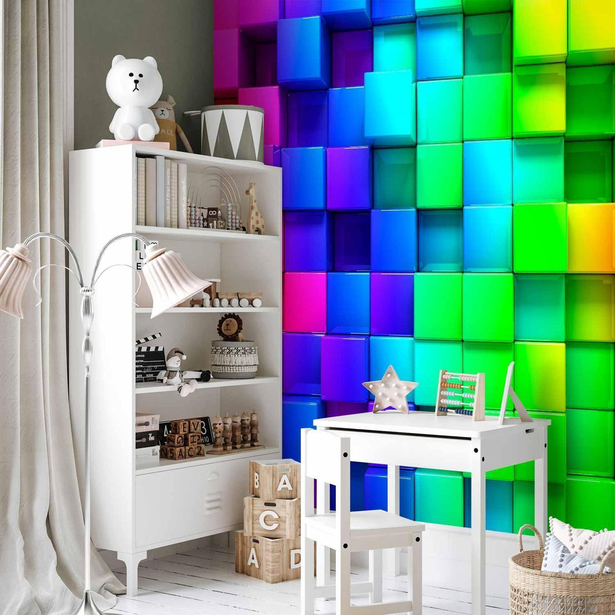 Fototapete - Colourful Cubes