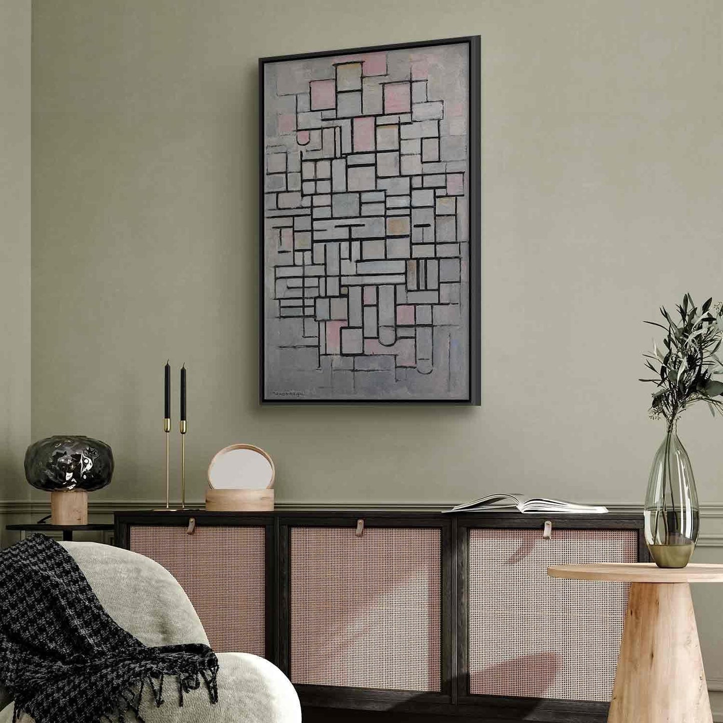 Leinwandbild - Composition No IV (Piet Mondrian) Artgeist