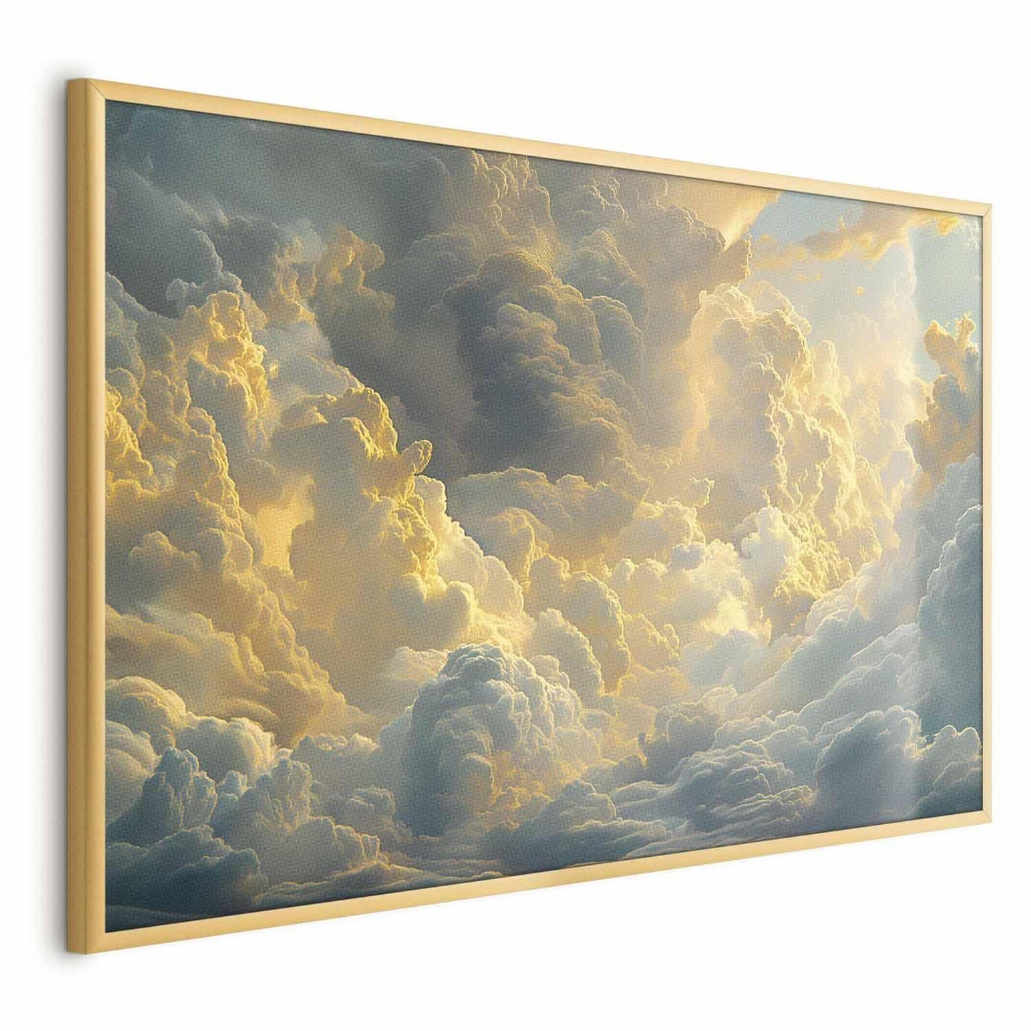Poster - Last Breath of the Day: Clouds Illuminated by Evening Glow Artgeist