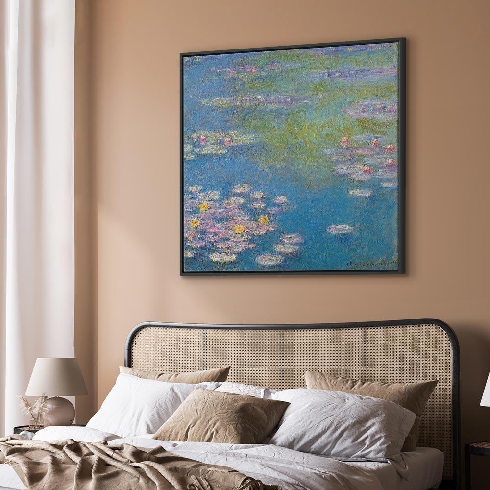 Leinwandbild - Claude Monet – Water lilies in Giverny