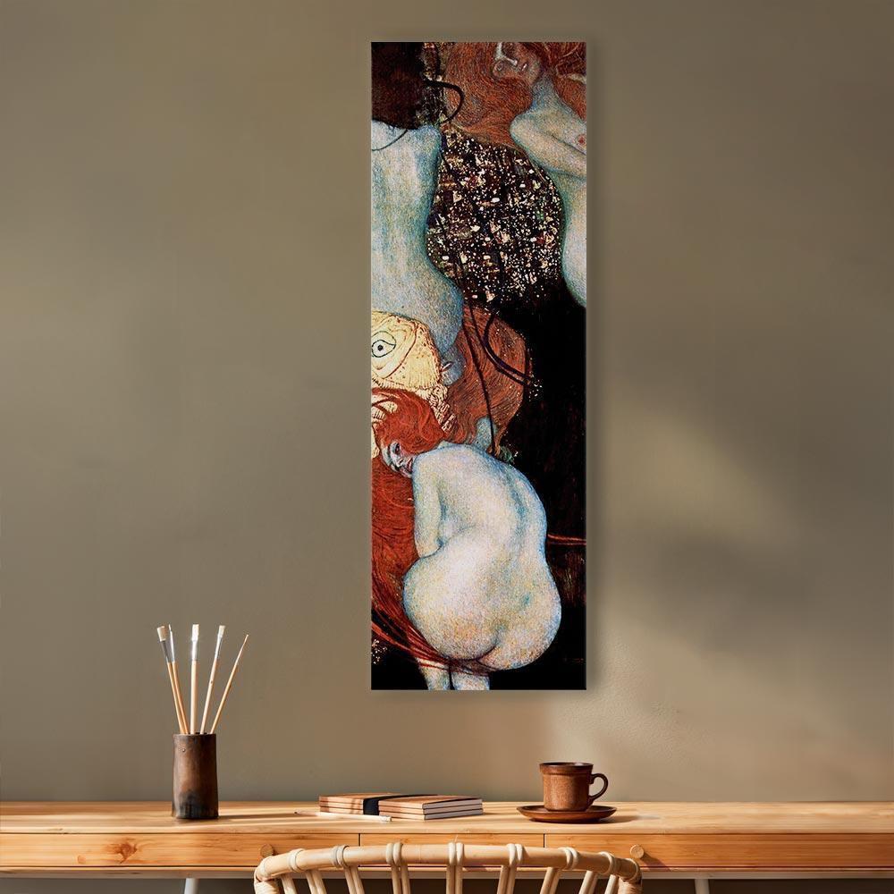 Leinwandbild - Gustav Klimt – Goldfish