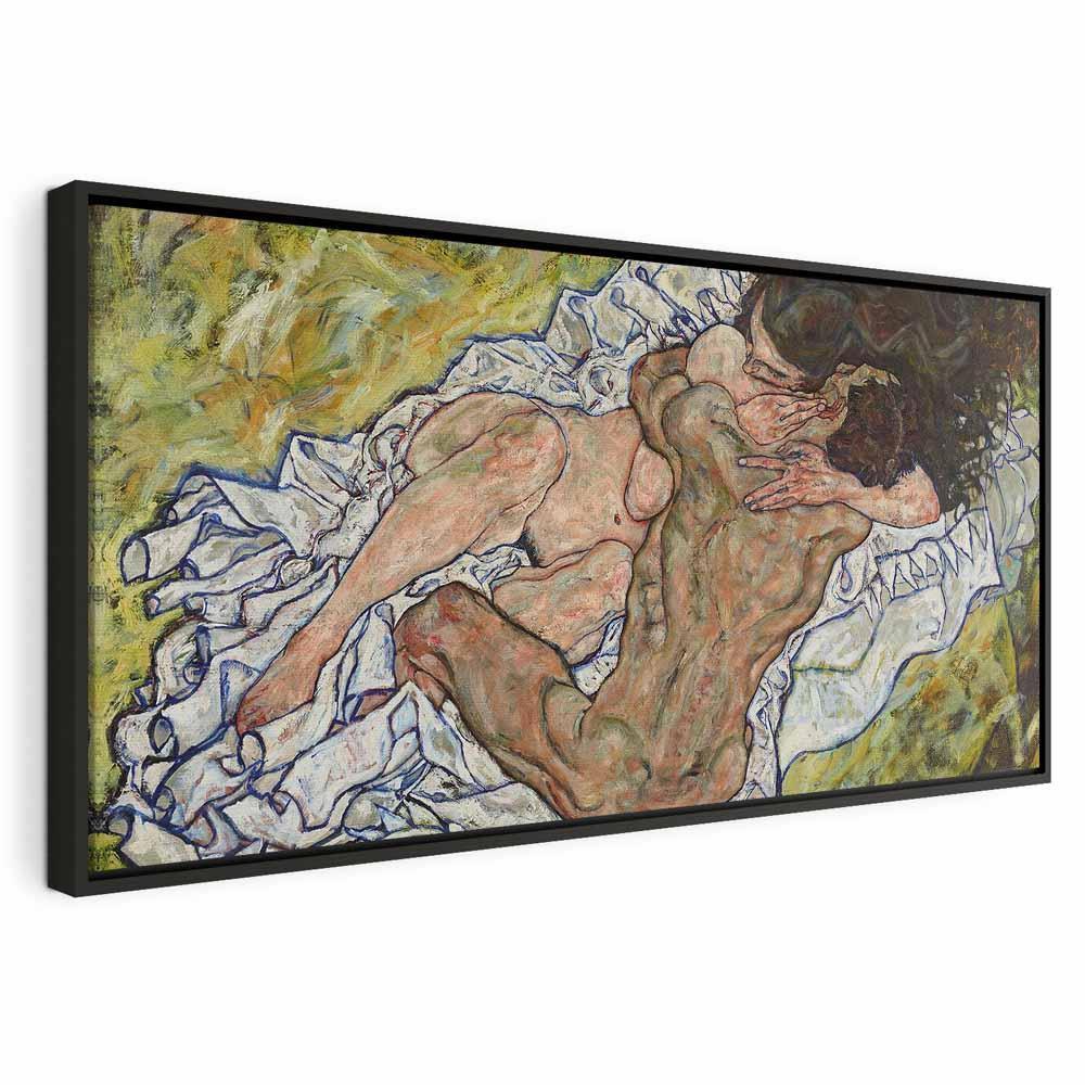 Leinwandbild - Egon Schiele – The Embrace (Lovers II)