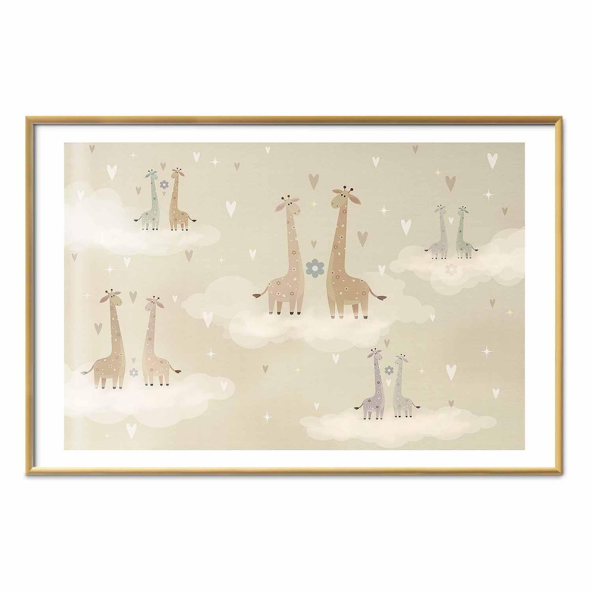 Poster - Loving Giraffes
