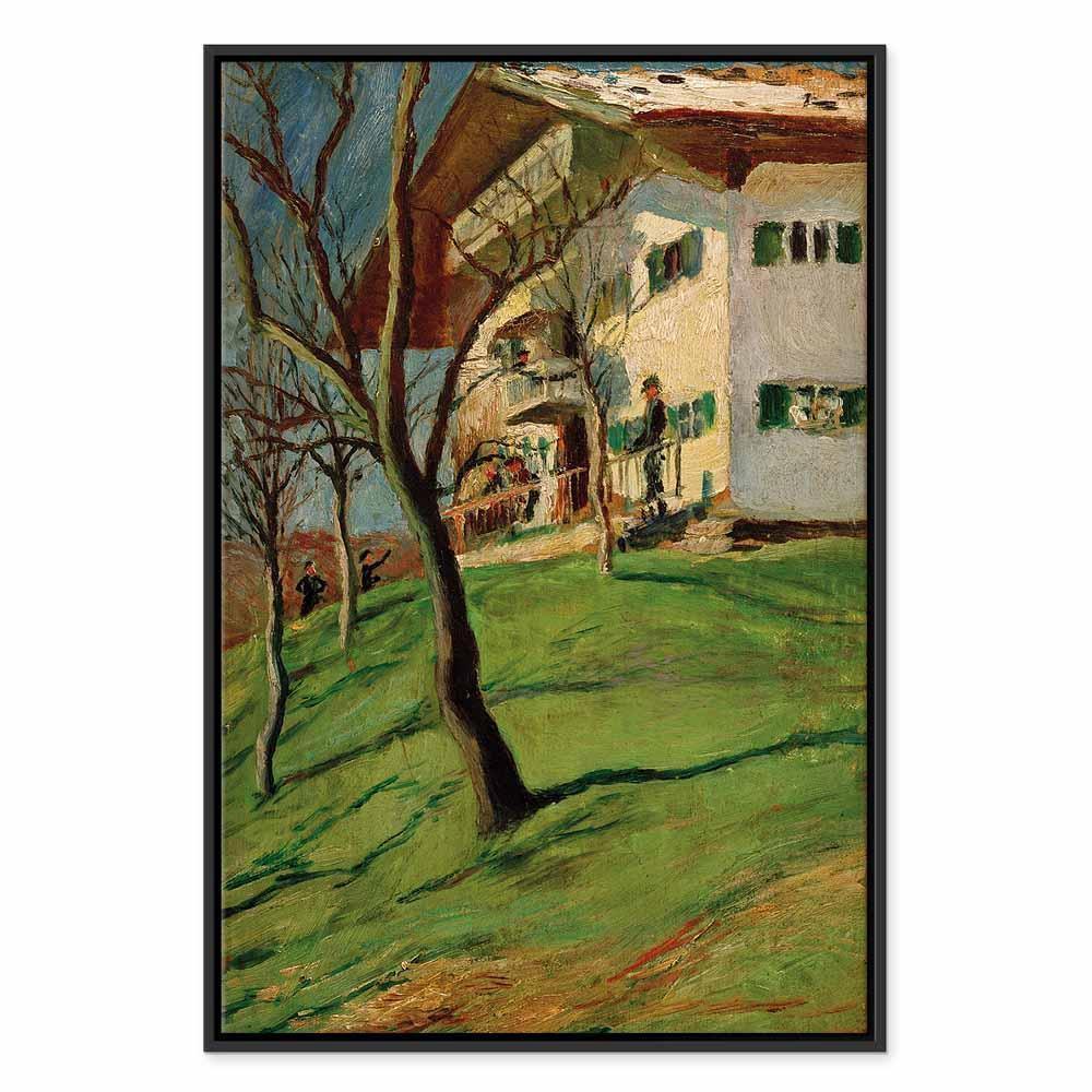 Leinwandbild - August Macke – Unser Häuschen in Tegernsee
