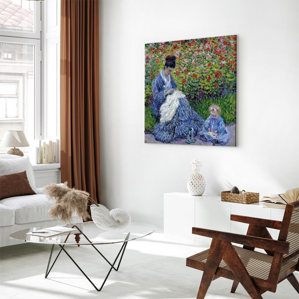 Leinwandbild - Claude Monet – Madame Monet and Her Son