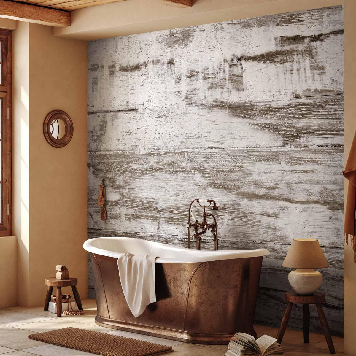 Fototapete - Shabby Chic Wood