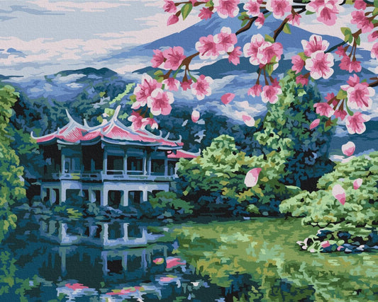 Malen nach Zahlen - The scent of spring in Japan