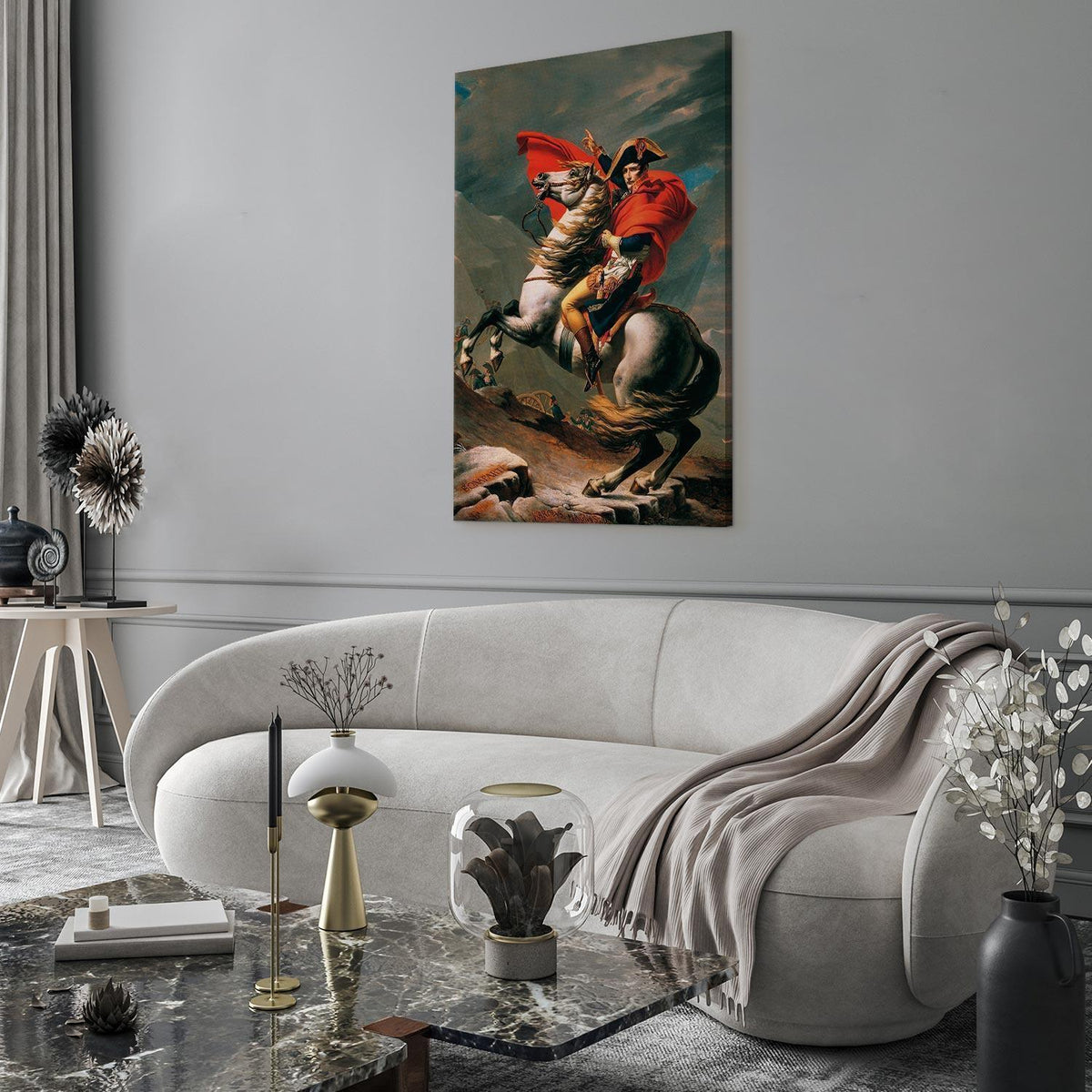 Leinwandbild - Jacques-Louis David – Napoleon Crossing the Alps