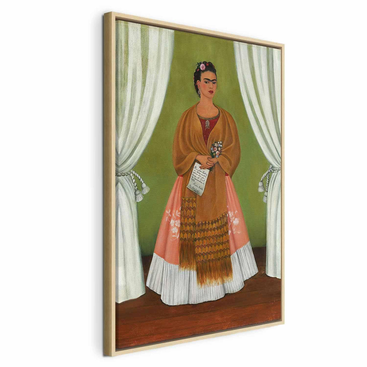 Leinwandbild - Frida Kahlo – Self-Portrait Dedicated to Leon Trotsky