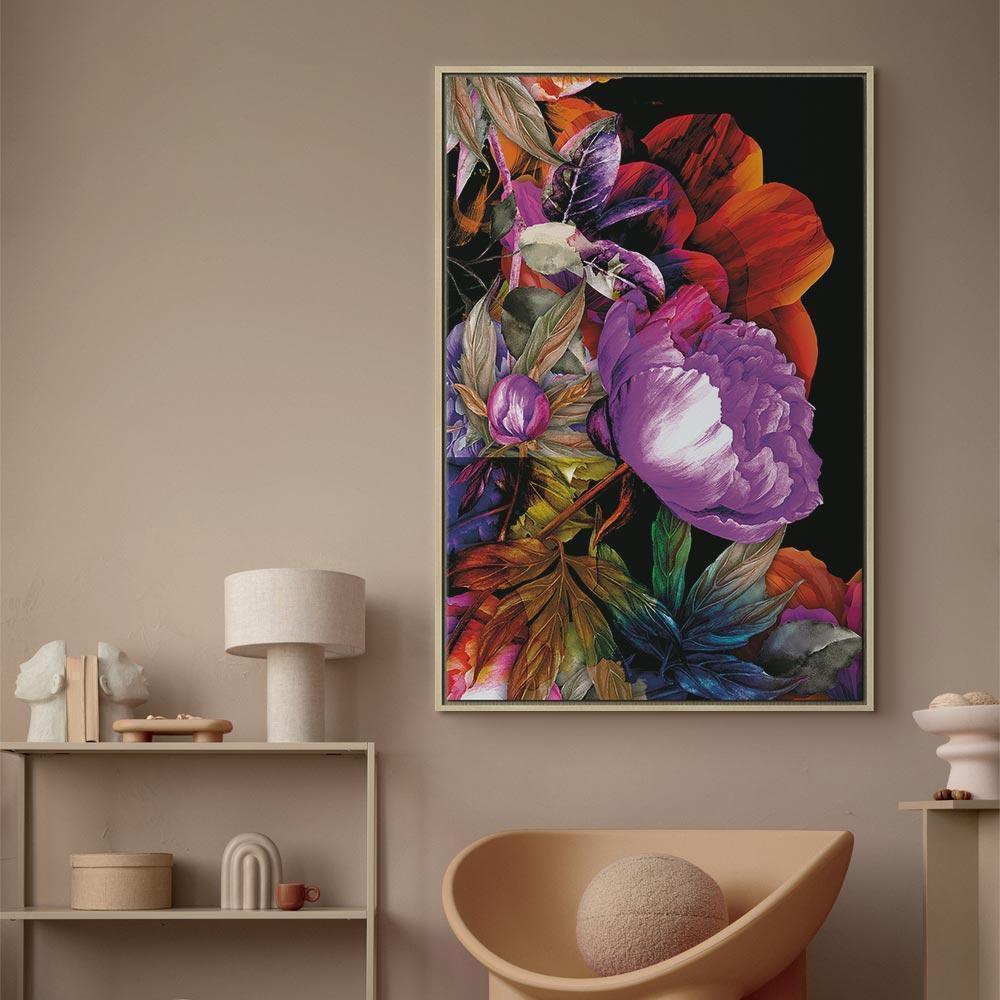 Leinwandbild - Nature in Summer Hues (1-part) - Flower Garden of Inspiration