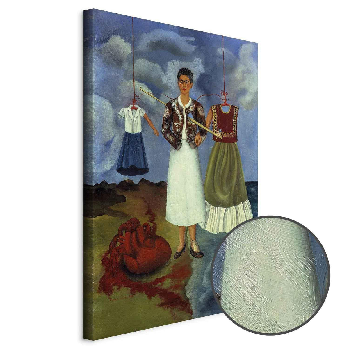 Leinwandbild - Frida Kahlo – Memory (The Heart)