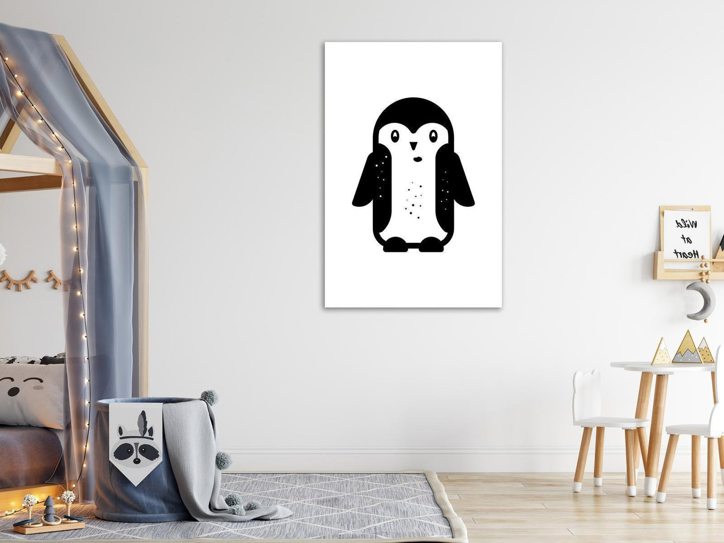 Leinwandbild - Funny Penguin (1 Part) Vertical