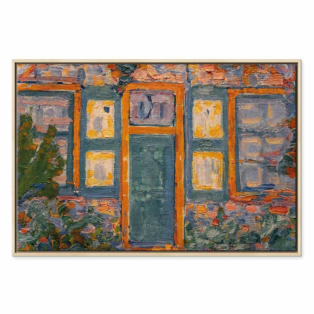 Leinwandbild - Piet Mondrian – House in Sunlight