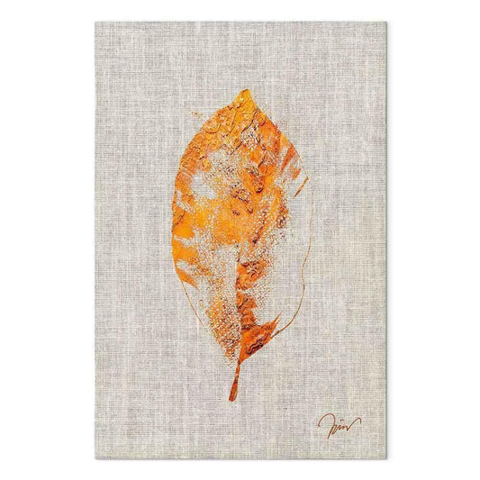 Leinwandbild - Golden Flora (1 Part) Vertical