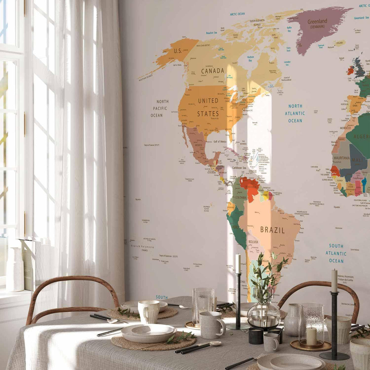 Fototapete - World Map