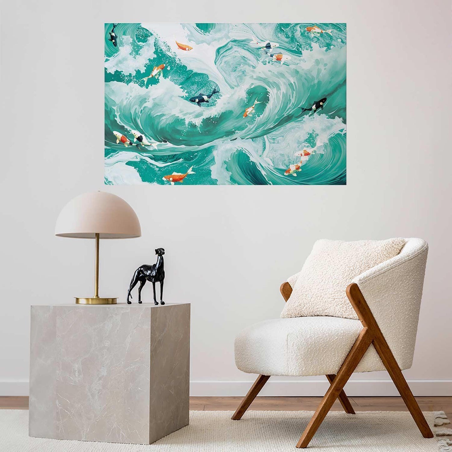 Poster - Fish and Waves Artgeist