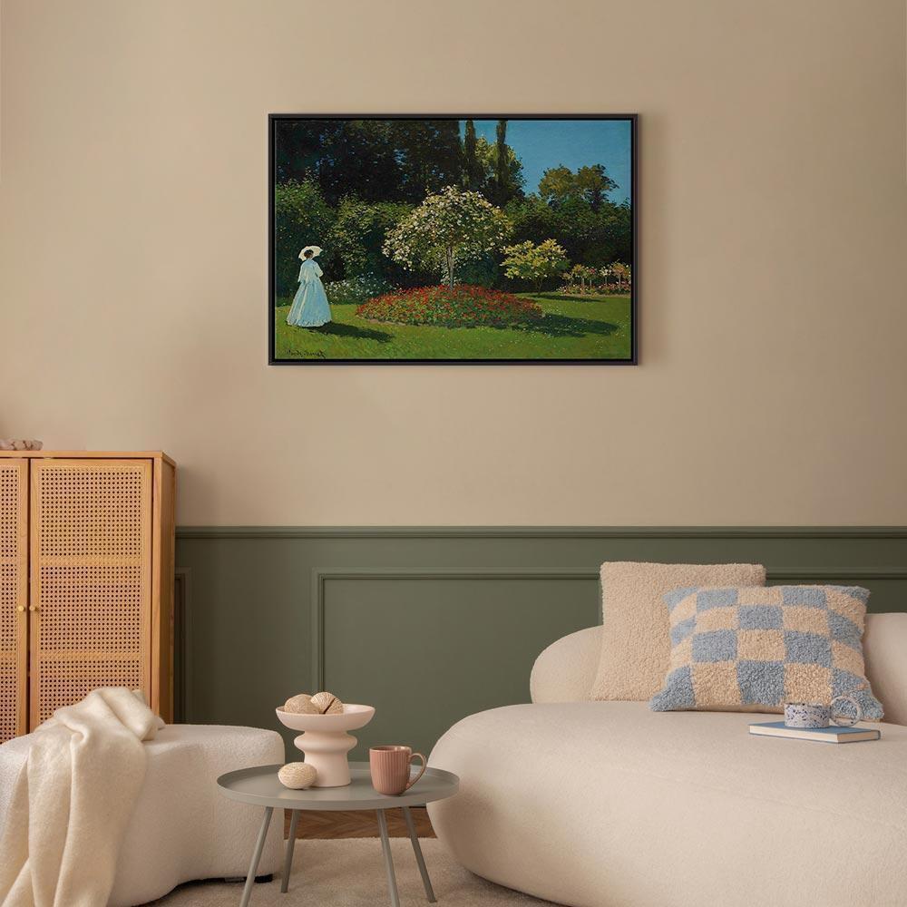 Leinwandbild - Claude Monet – Woman in the Garden