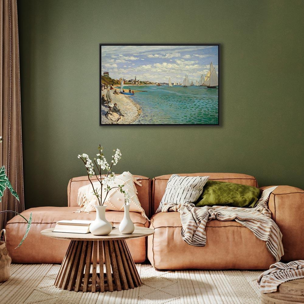 Leinwandbild - Claude Monet – Regatta at Sainte-Adresse