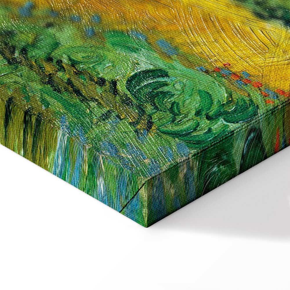 Leinwandbild - Vincent Van Gogh – Wheat Field with Cypresses